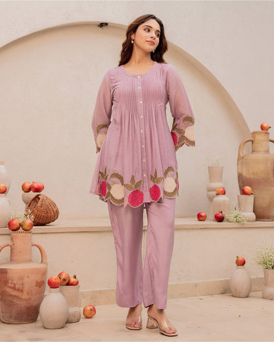 Heavy Embroidery Work on kurti With pant|