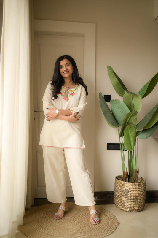 Premium Embroidered Co-ord Set |