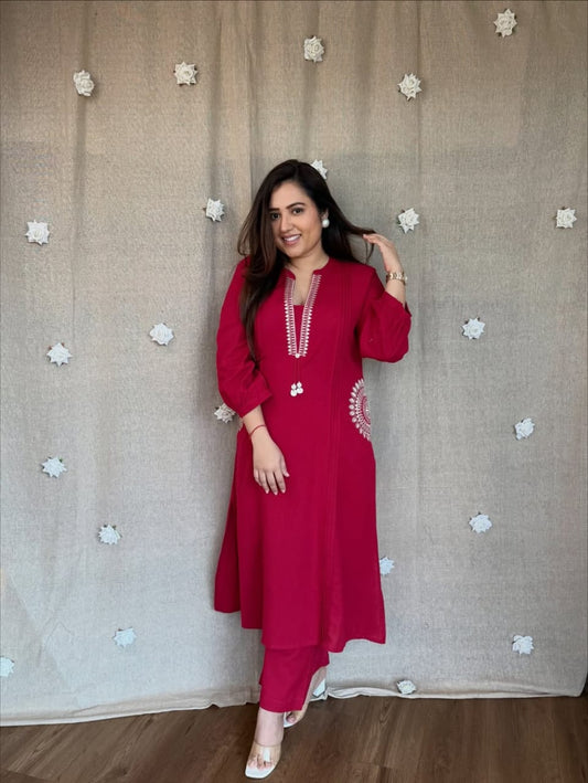 classy and elegant with our new pure cotton cord set |