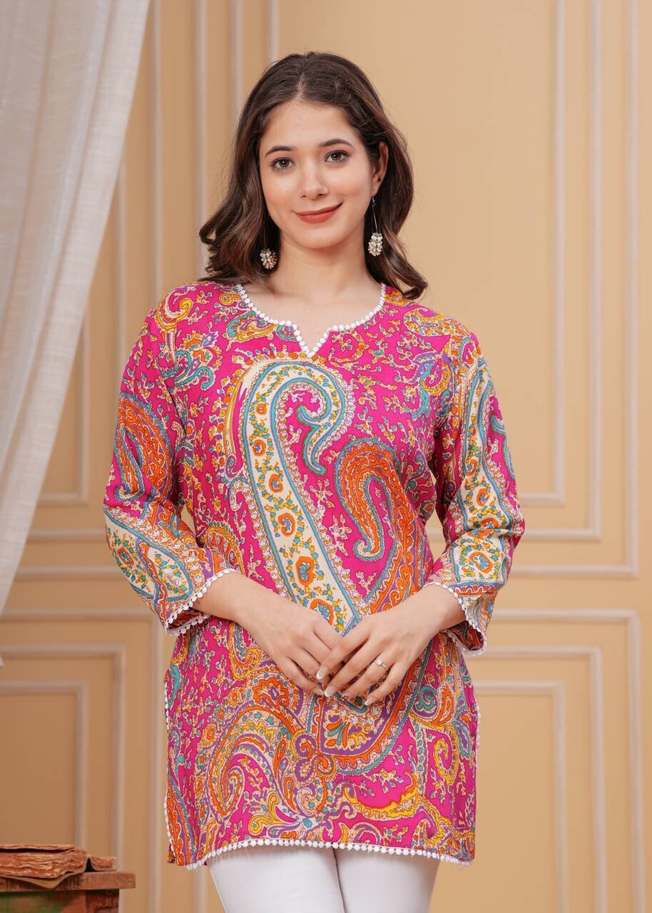 Women Floral Print Pure Cotton Straight Kurta