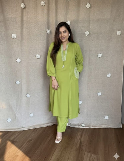 Classy and elegant with our new pure cotton cord set |