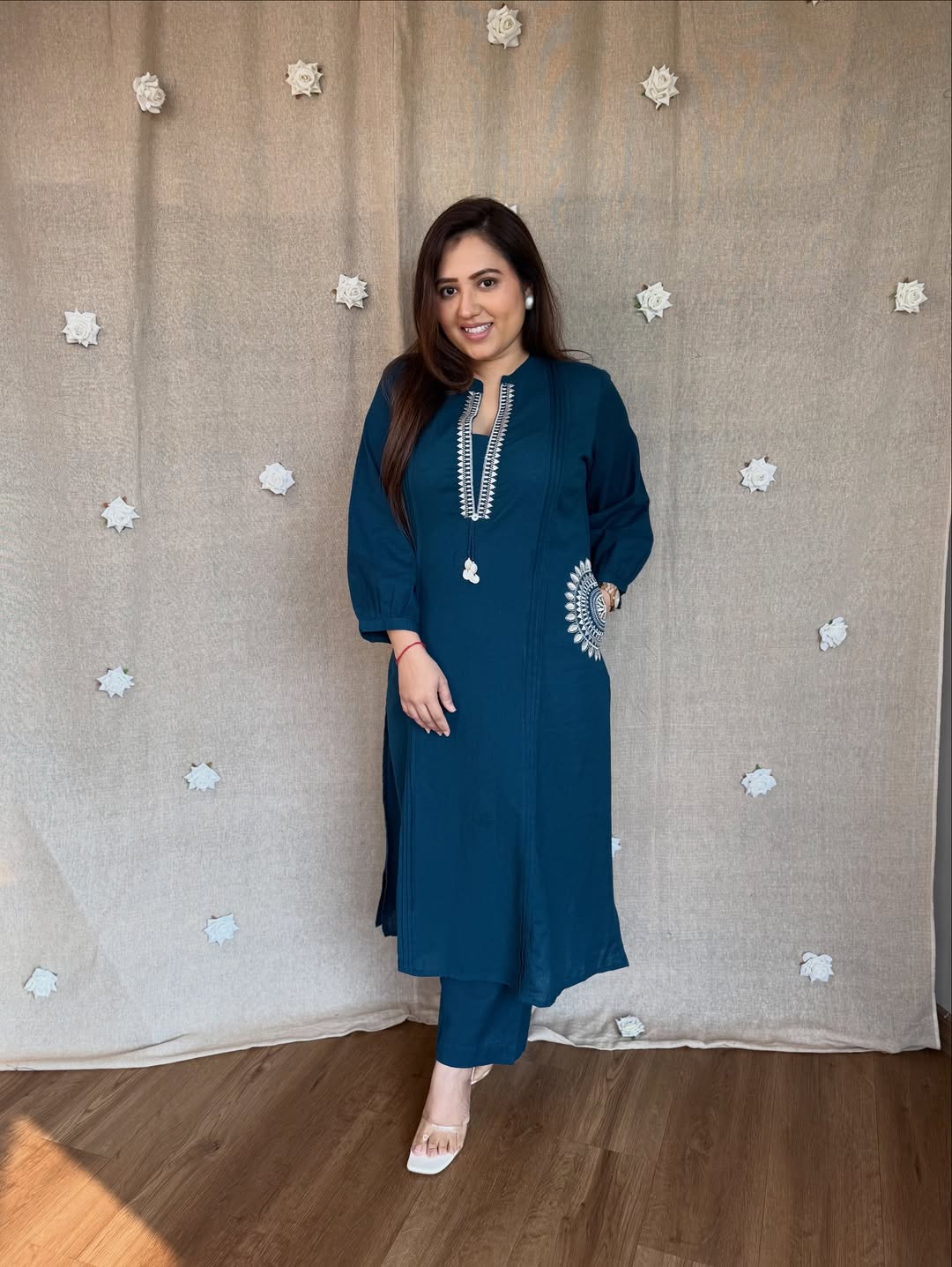 Look classy and elegant with our new pure cotton cord set |