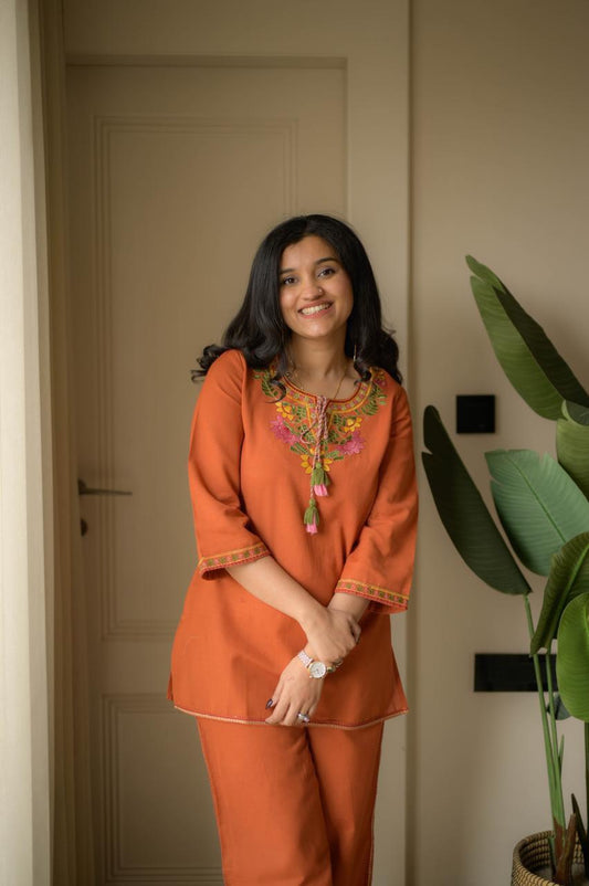 Premium Embroidered Co-ord Set |