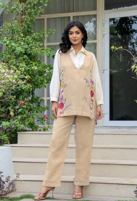 Classy Ethnic Shirt Pant Set for Women – Comfortable Casual Wear