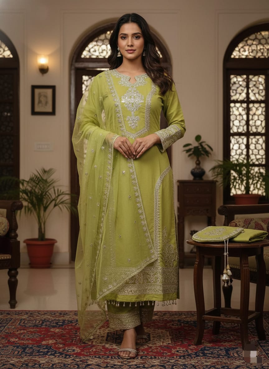 HEVAY PURE ROMAN SILK 3 PIECE SET WITH POTALI (BAG) |