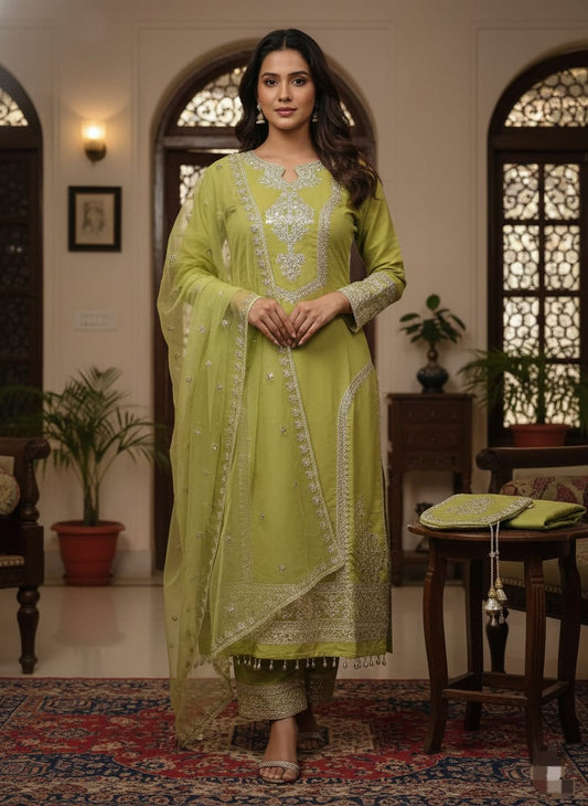 HEVAY PURE ROMAN SILK 3 PIECE SET WITH POTALI (BAG) |