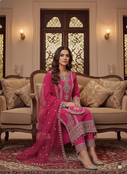 HEVAY PURE ROMAN SILK 3 PIECE SET WITH POTALI (BAG) |