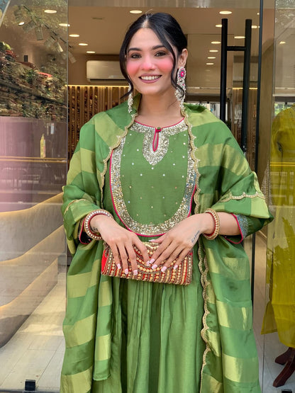 Mul Chanderi Ethnic Suit Set for Women – Festive Indian Wear
