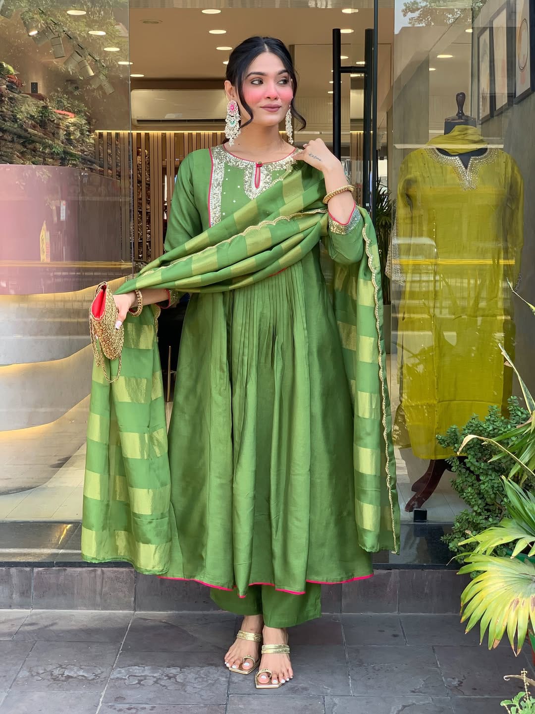  Chanderi Silk Suit Set for Women – Premium Indian Ethnic Wear