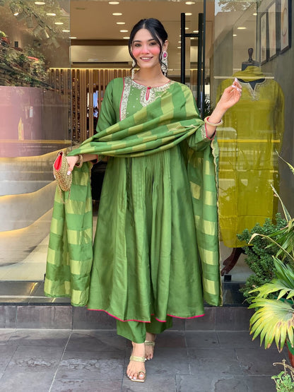 Lightweight Mul Chanderi Suit Set – Comfortable Ethnic Wear Women