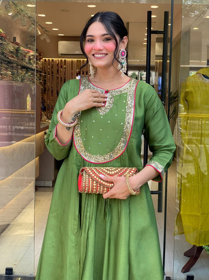  Pure Chanderi Suit Set with Dupatta – Women's Ethnic Fashion India