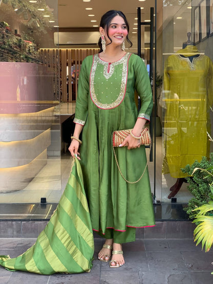 Beautiful Mul Chanderi Suit Set – Premium Ethnic Wear for Women