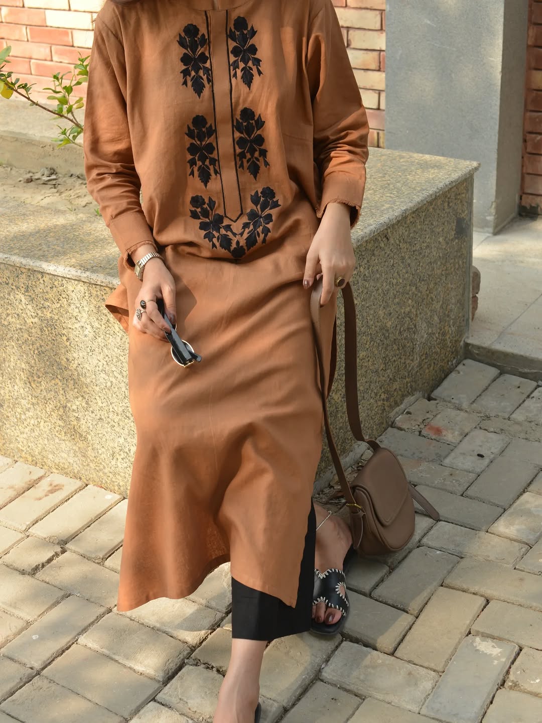 Comfortable cotton kurti set - with embroidery design premium quality ethnic wear for women
