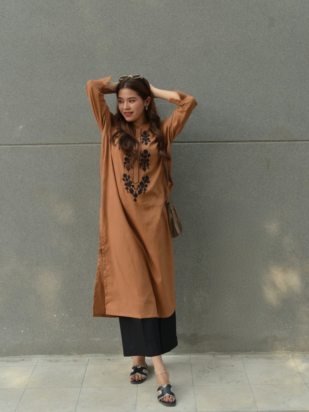 Smart cotton kurti with pants - stylish ethnic outfit for daily wear
