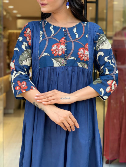  Hand embroidery work on premium cotton kurta set - luxury ethnic wear
