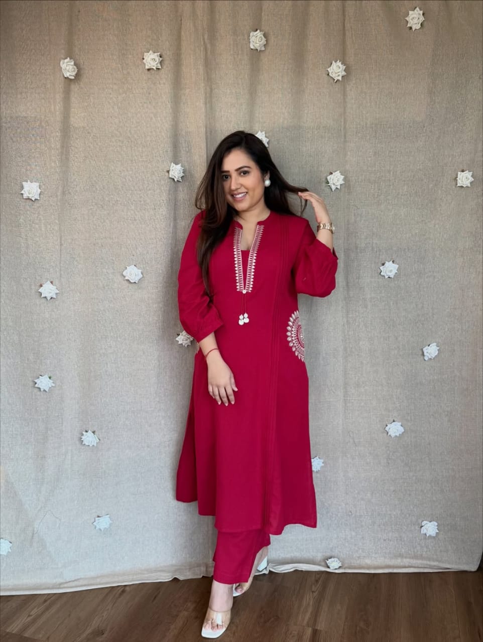 classy and elegant with our new pure cotton cord set |